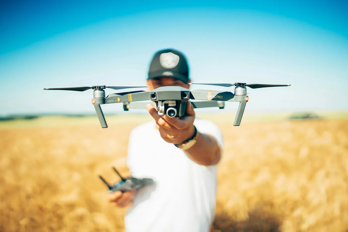 Agricultural drone used for crop scouting