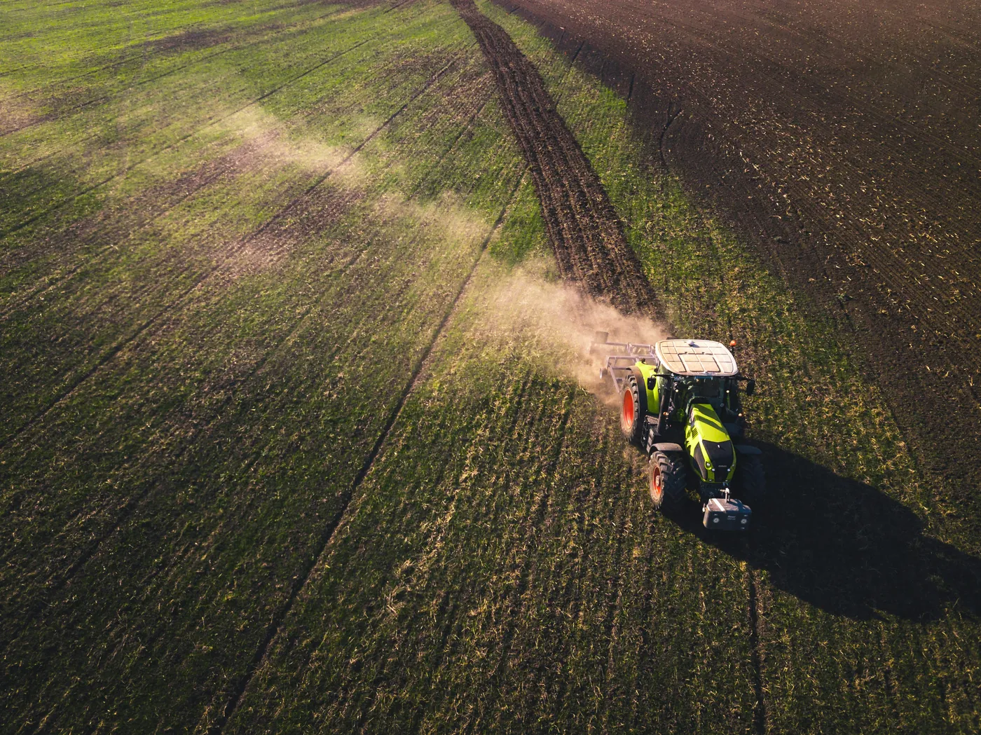 Tractor working a field across the South East